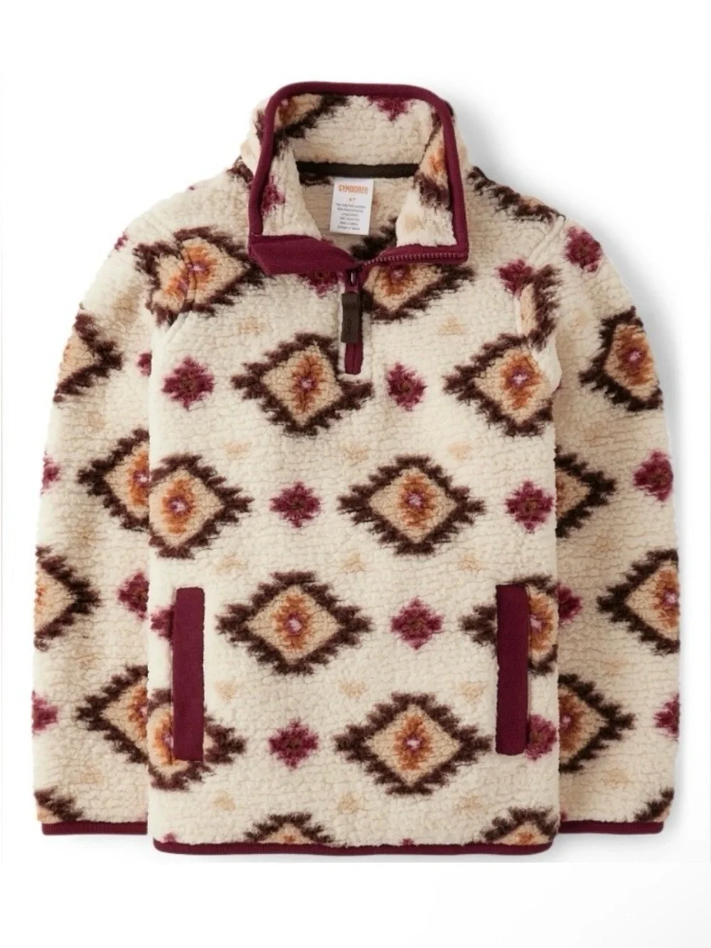 🐴 Gymboree Rustic Ranch Aztec Quarter-Zip Pullover - Picture 2 of 5